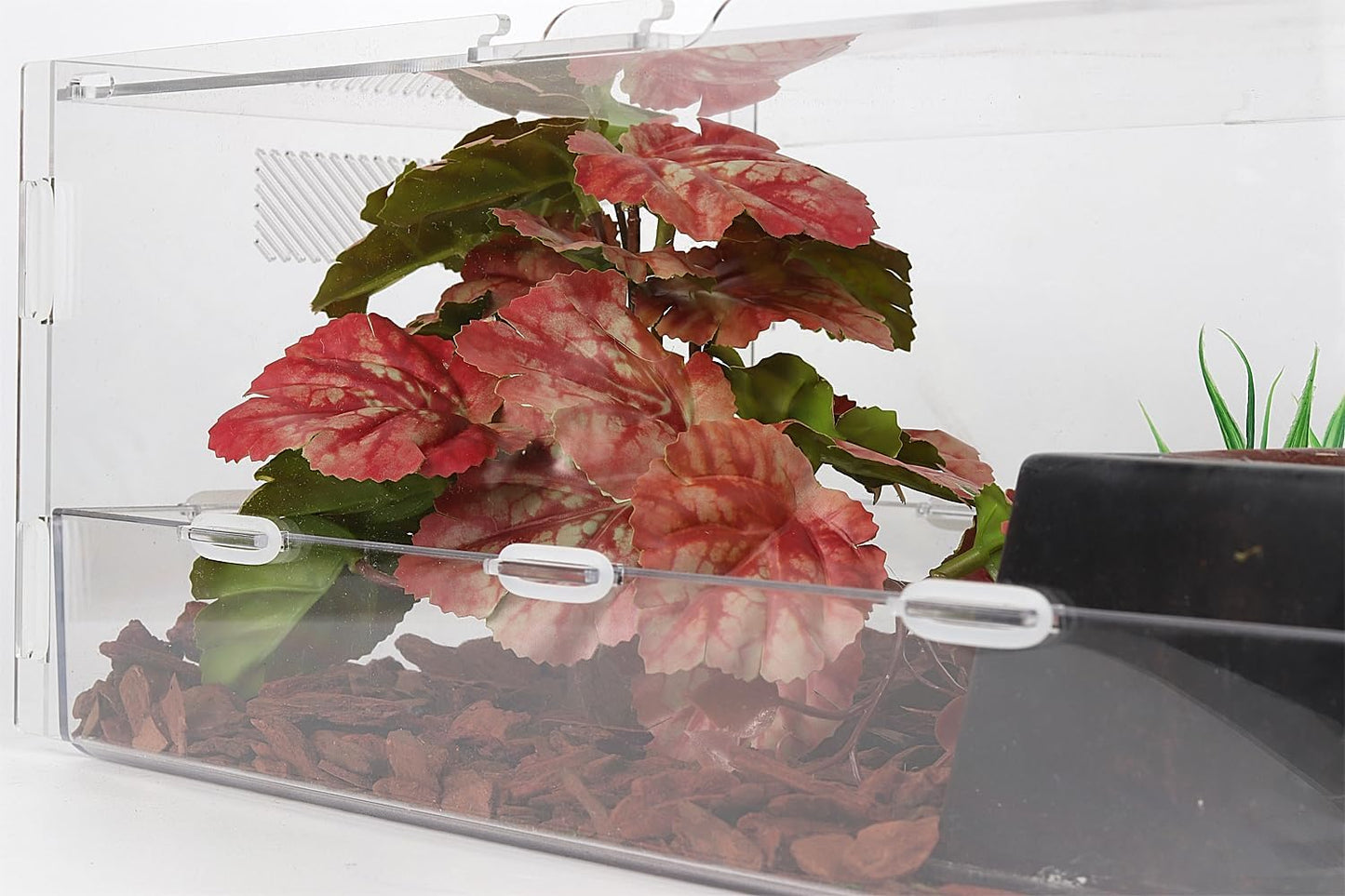 Reptile Plants for Terrarium, Ball Python Tank Decor Accessories fit Bearded Dragon Crested Leopard Gecko Lizard Chameleon Snake Frog Tortoise Hermit Crab - Fake Sweet Potato Vine