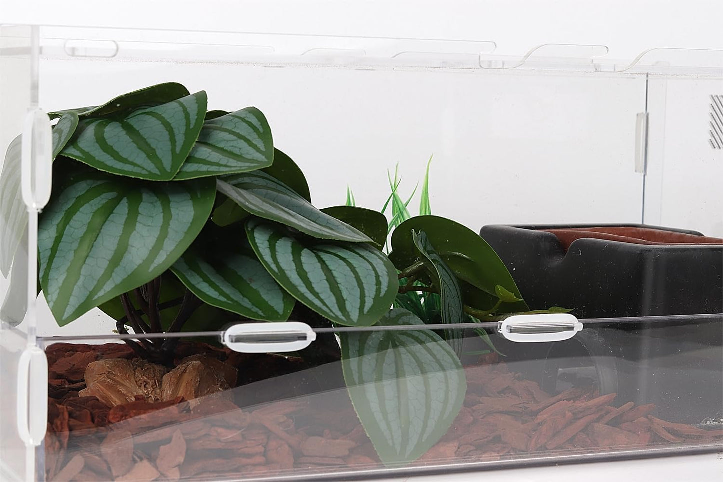 Reptile Plants for Terrarium, Ball Python Tank Decor Accessories fit Bearded Dragon Crested Leopard Gecko Lizard Chameleon Snake Frog Tortoise Hermit Crab - Fake Sweet Potato Vine
