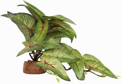 Reptile Plants for Terrarium, Ball Python Tank Decor Accessories fit Bearded Dragon Crested Leopard Gecko Lizard Chameleon Snake Frog Tortoise Hermit Crab - Fake Sweet Potato Vine