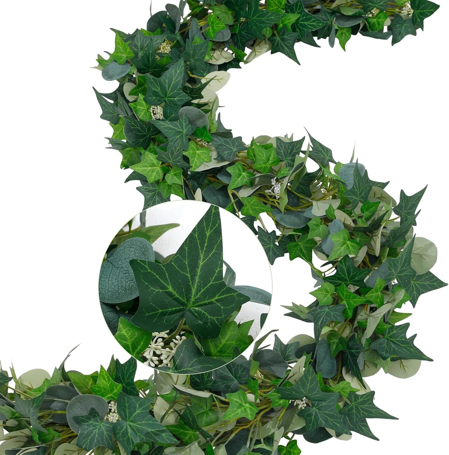 2Pack Artificial Ivy Artificial Vines Artificial Plants 12FT Fake Hanging Plants Silk for Garden Terrace Beach Party Decoration Wedding Decoration