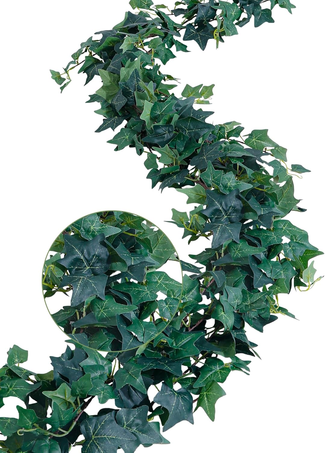 2Pack Artificial Ivy Artificial Vines Artificial Plants 12FT Fake Hanging Plants Silk for Garden Terrace Beach Party Decoration Wedding Decoration