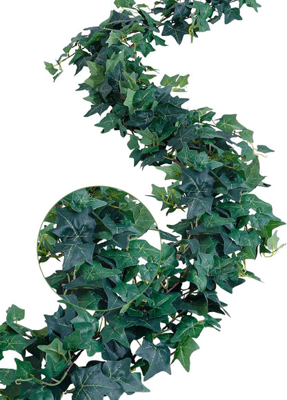 2Pack Artificial Ivy Artificial Vines Artificial Plants 12FT Fake Hanging Plants Silk for Garden Terrace Beach Party Decoration Wedding Decoration