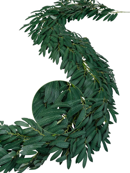 2Pack Artificial Ivy Artificial Vines Artificial Plants 12FT Fake Hanging Plants Silk for Garden Terrace Beach Party Decoration Wedding Decoration