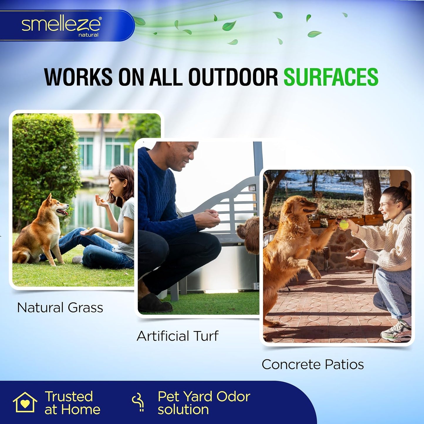 2 lb. Yard Odor Eliminator for Dogs – Long-Lasting Turf Cleaner for Pet Urine Outdoor & Poop | Safe for People, Pets, Plants & Planet | Works on Grass, Gravel, Patios & Kennels