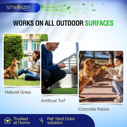 2 lb. Yard Odor Eliminator for Dogs – Long-Lasting Turf Cleaner for Pet Urine Outdoor & Poop | Safe for People, Pets, Plants & Planet | Works on Grass, Gravel, Patios & Kennels