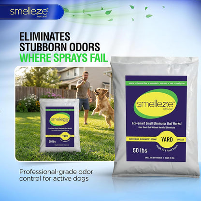 2 lb. Yard Odor Eliminator for Dogs – Long-Lasting Turf Cleaner for Pet Urine Outdoor & Poop | Safe for People, Pets, Plants & Planet | Works on Grass, Gravel, Patios & Kennels