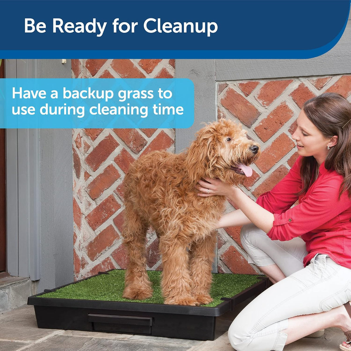 Pet Loo Portable Pet Potty Replacement Grass - Medium