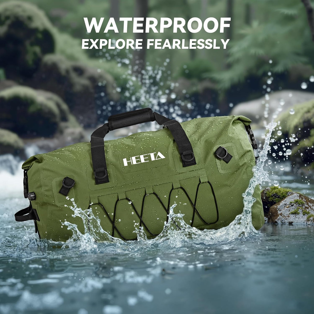 Waterproof Duffel Bag Travel Motorcycle Dry Bag Backpack 60L/80L/110L
