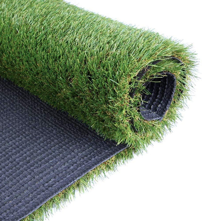 Synthetic Artificial Grass Turf Lawn 15 x 30ft, 1.38" Outdoor/Indoor Fake Grass Rug Astroturf for Dogs,Faux Grass Rug with Drainage Holes/Custom Size Provided
