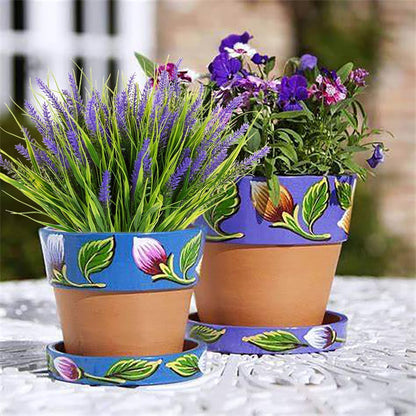 12pcs Artificial Plants Outdoor Fake Grass Plant Artificial Lavender Flower Plant Faux Wheat Grass for Outdoor UV Resistant Plastic Greenery Plants (12, Purple)
