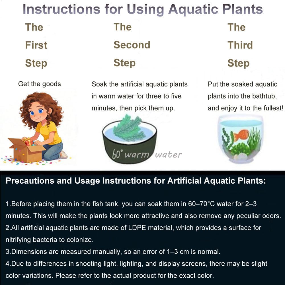 2 Pack Aquarium Decor Artificial Seaweed Water Plants, Extra Large 23.6 Inches Fish Tank Plastic Plants, Tall Fish Tank Decorations with a Aquarium Diver Ornament (Green)