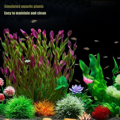 2 Pack Aquarium Decor Artificial Seaweed Water Plants, Extra Large 23.6 Inches Fish Tank Plastic Plants, Tall Fish Tank Decorations with a Aquarium Diver Ornament (Green)