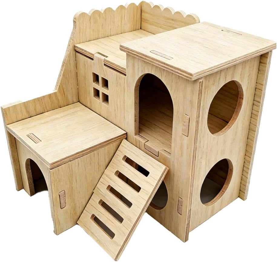 Ceramic Hamster Hide, Hamster Cage Accessories Small Pet Enrichment Toy | Sturdy ceramic shelter, stress relief hideout, breathable design, hamster enrichment decor for cage habitat