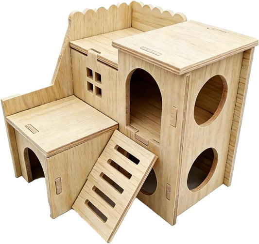 Ceramic Hamster Hide, Hamster Cage Accessories Small Pet Enrichment Toy | Sturdy ceramic shelter, stress relief hideout, breathable design, hamster enrichment decor for cage habitat
