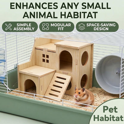 Ceramic Hamster Hide, Hamster Cage Accessories Small Pet Enrichment Toy | Sturdy ceramic shelter, stress relief hideout, breathable design, hamster enrichment decor for cage habitat