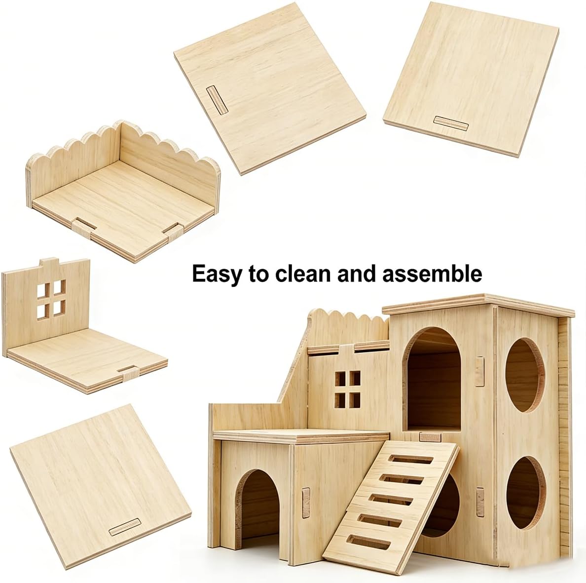 Ceramic Hamster Hide, Hamster Cage Accessories Small Pet Enrichment Toy | Sturdy ceramic shelter, stress relief hideout, breathable design, hamster enrichment decor for cage habitat