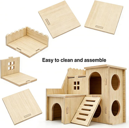 Ceramic Hamster Hide, Hamster Cage Accessories Small Pet Enrichment Toy | Sturdy ceramic shelter, stress relief hideout, breathable design, hamster enrichment decor for cage habitat