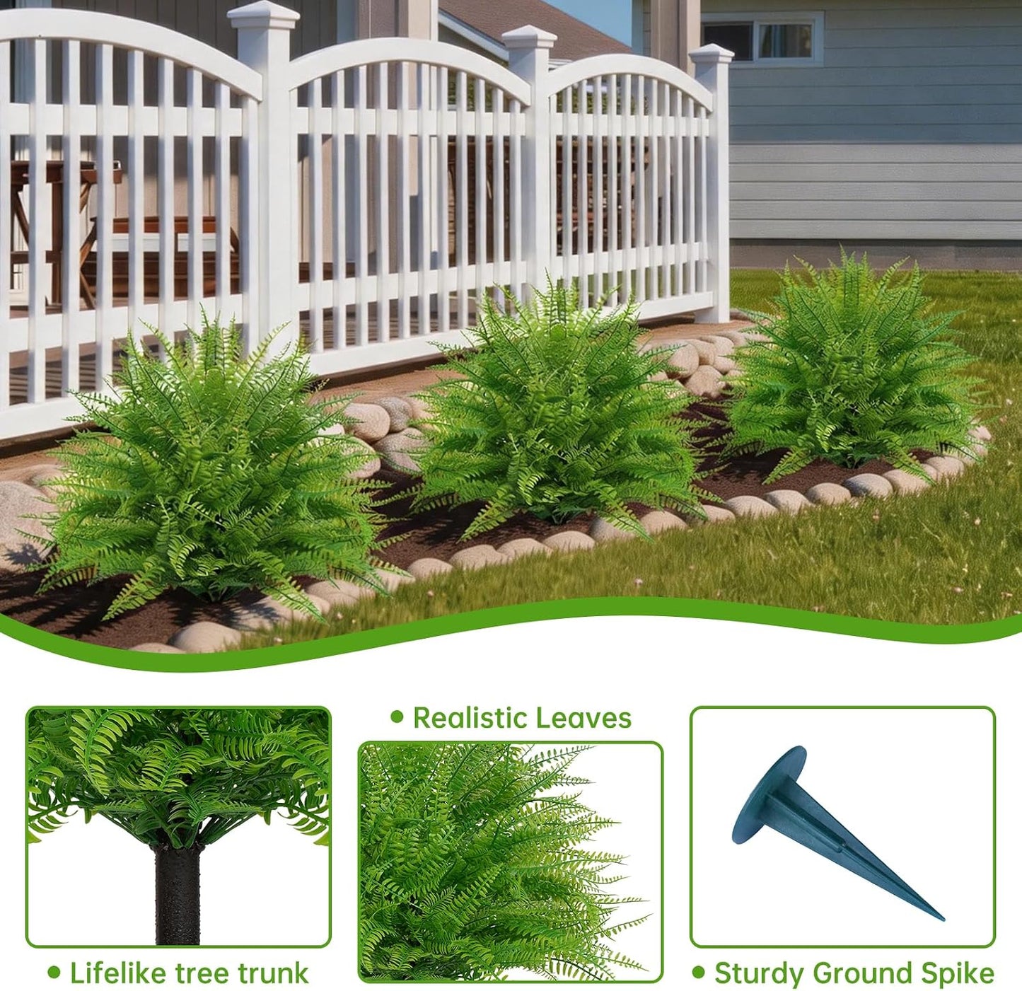 2Pcs Bougainvillea Topiary Ball Trees,Pink Fake Shrubs Bushes | Faux Bushes with Ground Spike,UV Resistant, No Maintenance,Fake Plants for Outdoor&Indoor Front Porch Garden Backyard Decor