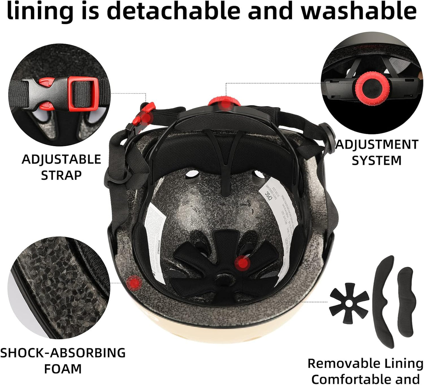 Kids Bike Helmet,Toddler Skateboard Helmets for Ages 2-3-5-8-14 Years Boys Girls，Adjustable Multi-Sport Bicycle Skateboarding Football Roller Skating Scooter Rollerblade Balance Bike Helmet