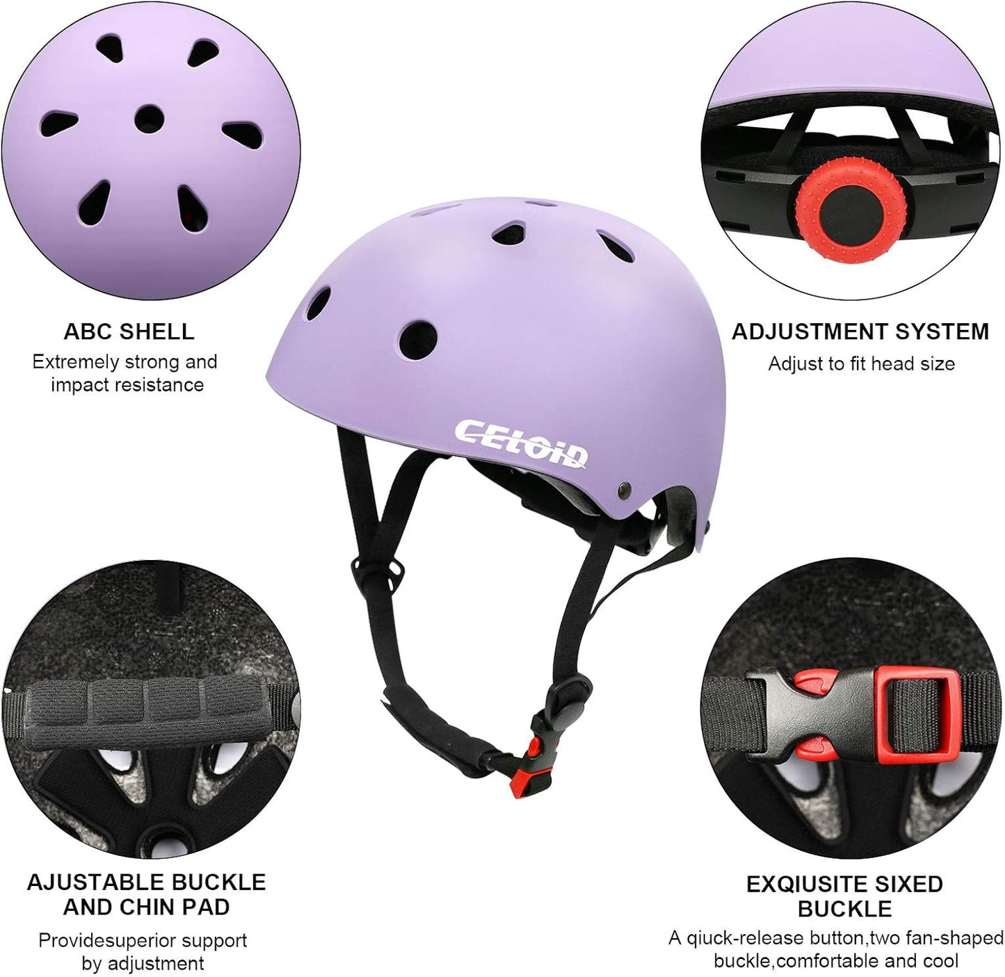 Kids Bike Helmet,Toddler Skateboard Helmets for Ages 2-3-5-8-14 Years Boys Girls，Adjustable Multi-Sport Bicycle Skateboarding Football Roller Skating Scooter Rollerblade Balance Bike Helmet