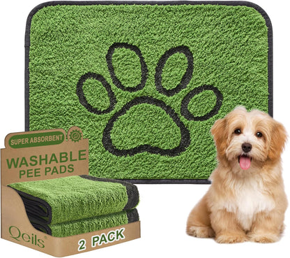 Reusable Dog Pee Pads, Washable Puppy Pads, Leak-Proof 18"x24" 2 Pack