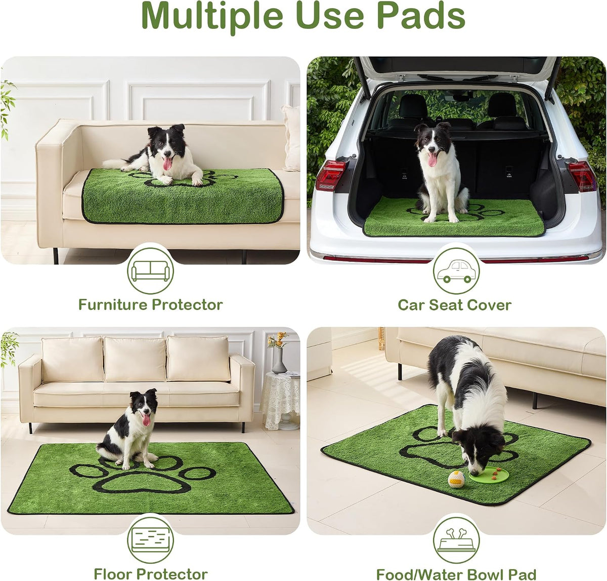 Reusable Dog Pee Pads, Washable Puppy Pads, Leak-Proof 18"x24" 2 Pack