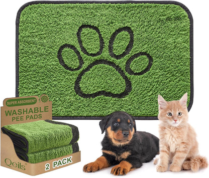 Reusable Dog Pee Pads, Washable Puppy Pads, Leak-Proof 18"x24" 2 Pack