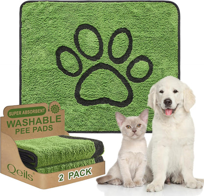 Reusable Dog Pee Pads, Washable Puppy Pads, Leak-Proof 18"x24" 2 Pack