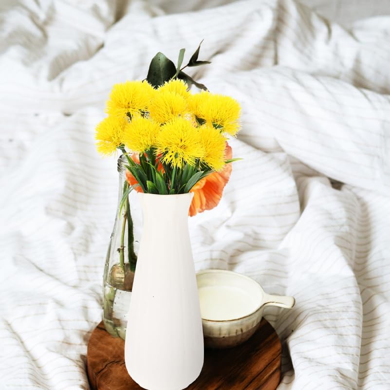 Lifelike Artificial Dandelion Flowers Simulation Decor for Home Wedding Party and Office Faux Dandelion Branches Easy Maintenance