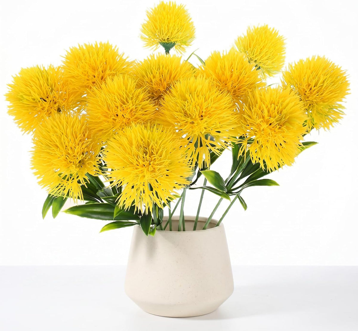 Lifelike Artificial Dandelion Flowers Simulation Decor for Home Wedding Party and Office Faux Dandelion Branches Easy Maintenance