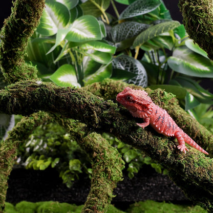 Moss Vine for Reptiles, Bendable Climbing Vines Reptile Tank Accessories, Natural Moss Rope for Leopard Gecko, Lizard, Snake, Chameleon, Frog Terrarium Decor (Jungle Green, 9.8 FT)
