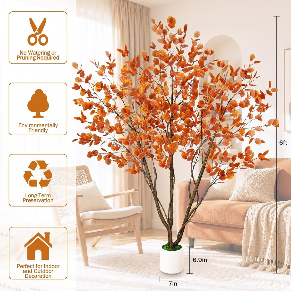Artificial Cherry Blossom Tree 5FT, Pink Faux Floor Tree