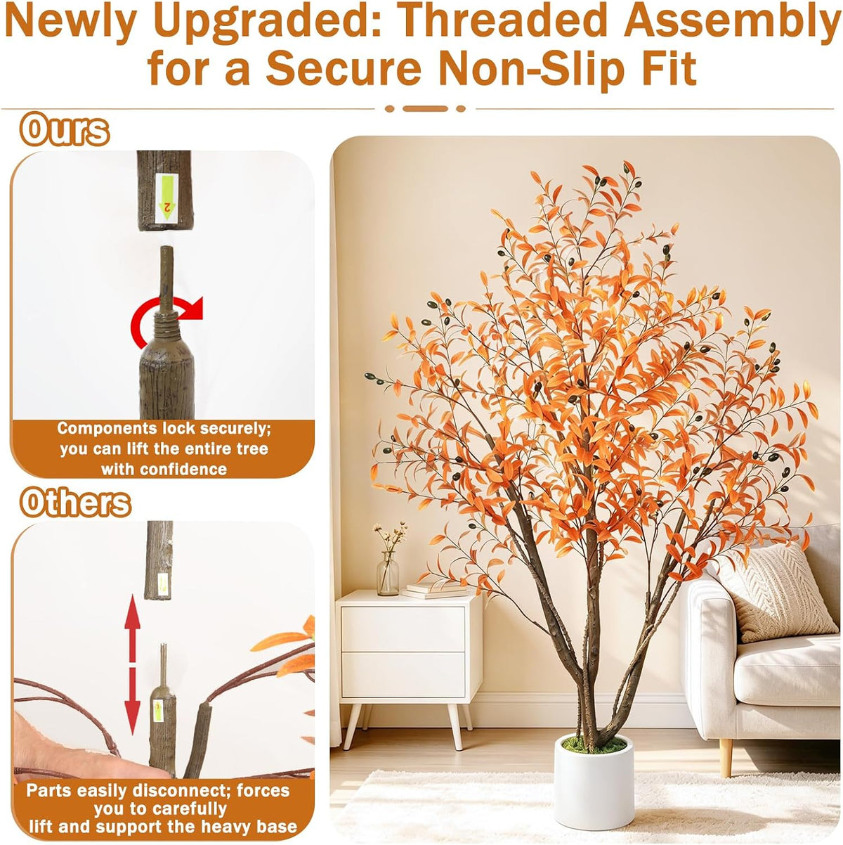 Artificial Cherry Blossom Tree 5FT, Pink Faux Floor Tree