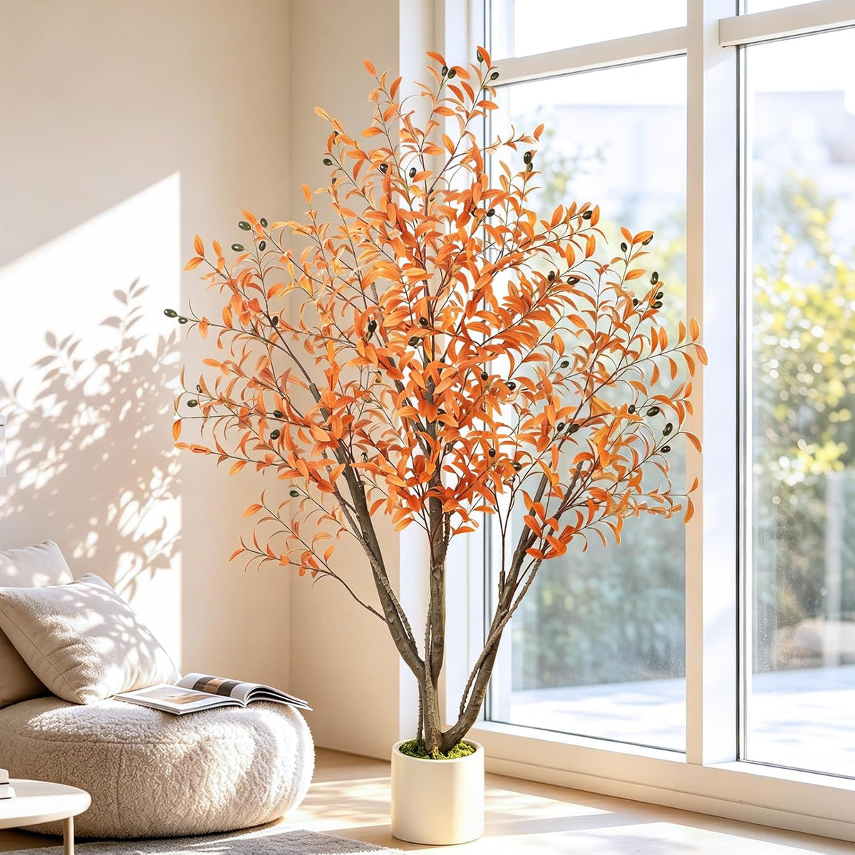 Artificial Cherry Blossom Tree 5FT, Pink Faux Floor Tree