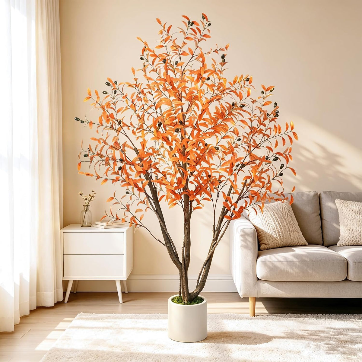 Artificial Cherry Blossom Tree 5FT, Pink Faux Floor Tree