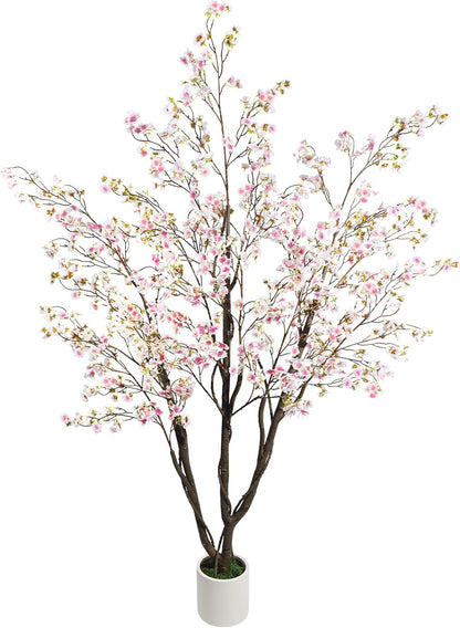 Artificial Cherry Blossom Tree 5FT, Pink Faux Floor Tree
