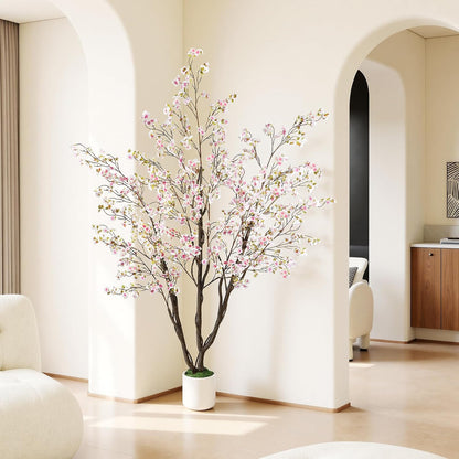 Artificial Cherry Blossom Tree 5FT, Pink Faux Floor Tree