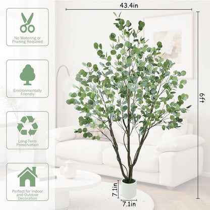 Artificial Cherry Blossom Tree 5FT, Pink Faux Floor Tree