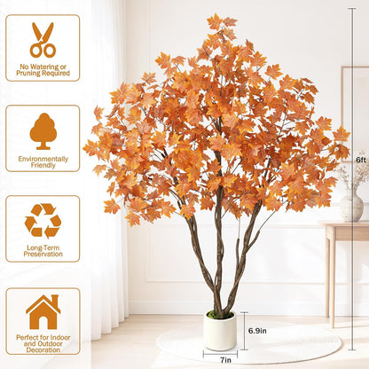 Artificial Cherry Blossom Tree 5FT, Pink Faux Floor Tree