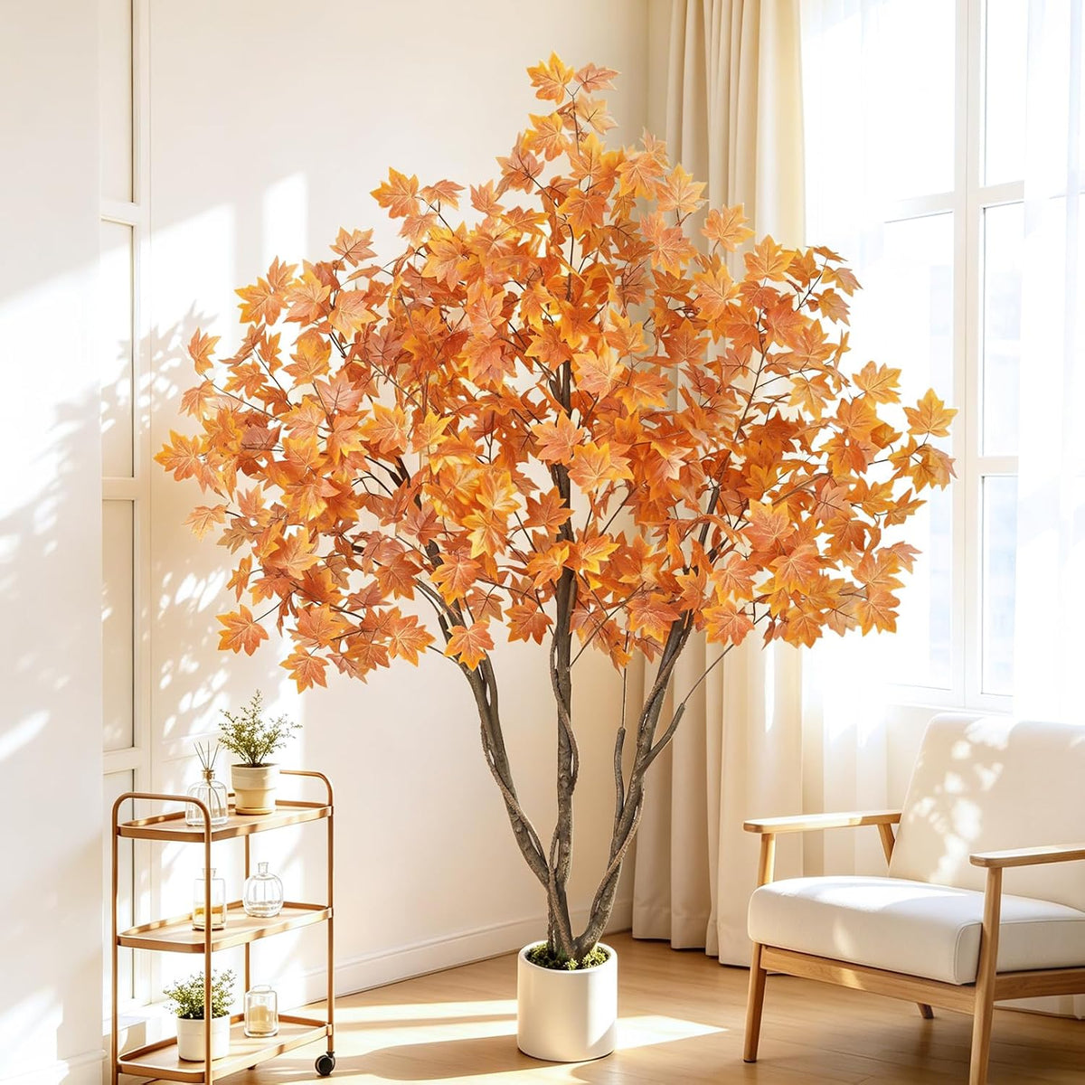 Artificial Cherry Blossom Tree 5FT, Pink Faux Floor Tree