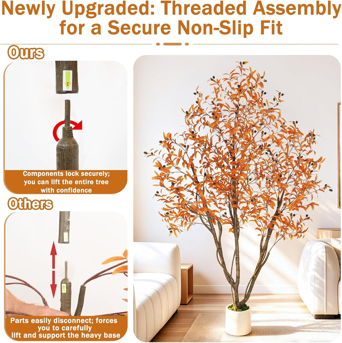 Artificial Cherry Blossom Tree 5FT, Pink Faux Floor Tree
