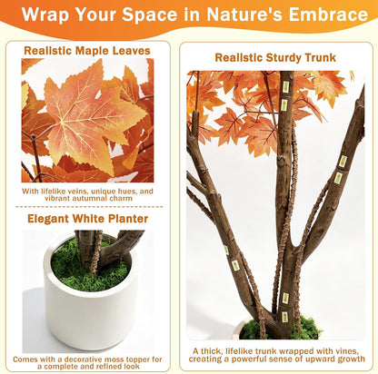 Artificial Cherry Blossom Tree 5FT, Pink Faux Floor Tree