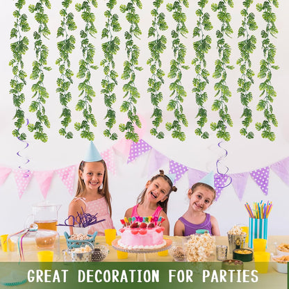 Dolicer Artificial Monstera Leaf Vines 5.6Ft Greenery Garland