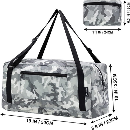 Foldable Travel Duffel Bag For Women & Men Luggage Great for Gym - Fluorescent yellow