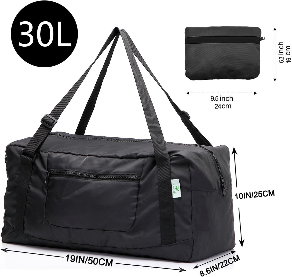 Foldable Travel Duffel Bag For Women & Men Luggage Great for Gym - Fluorescent yellow