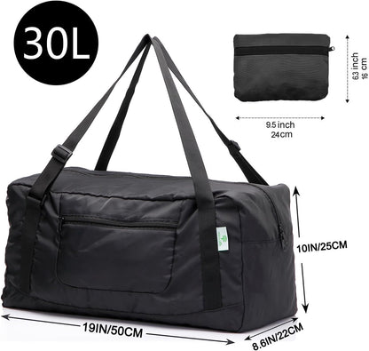 Foldable Travel Duffel Bag For Women & Men Luggage Great for Gym - Fluorescent yellow