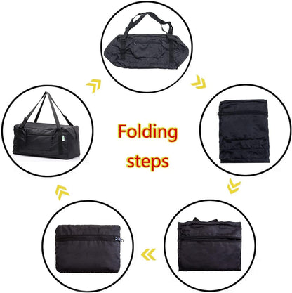 Foldable Travel Duffel Bag For Women & Men Luggage Great for Gym - Fluorescent yellow