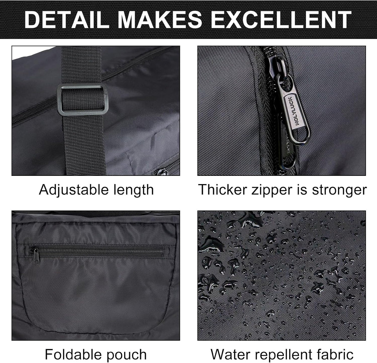 Foldable Travel Duffel Bag For Women & Men Luggage Great for Gym - Fluorescent yellow