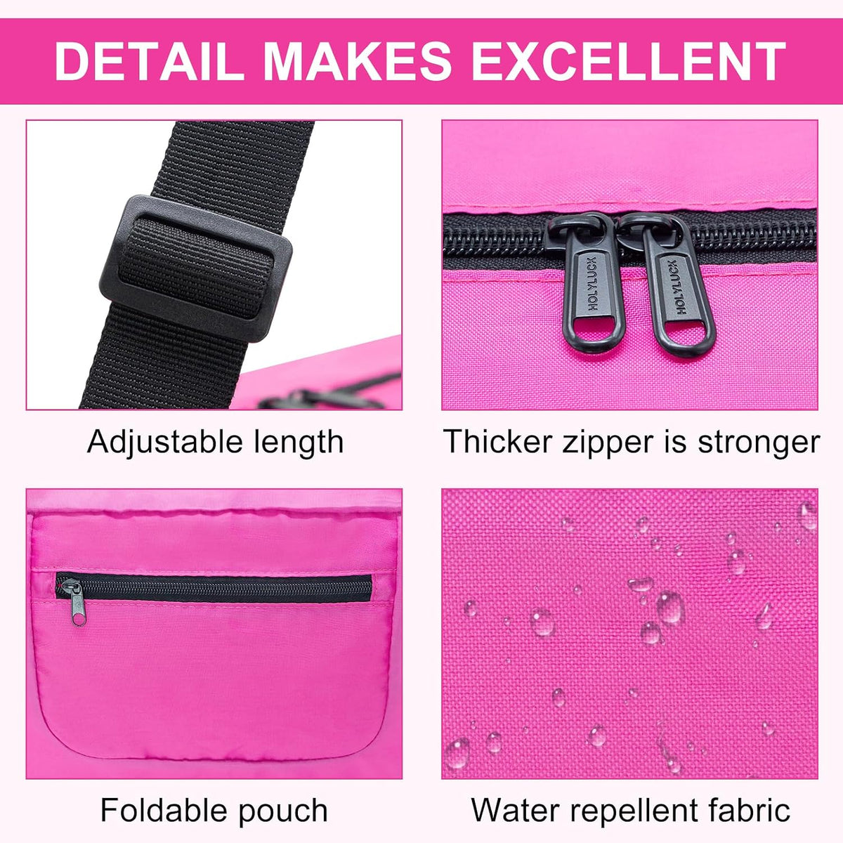 Foldable Travel Duffel Bag For Women & Men Luggage Great for Gym - Fluorescent yellow
