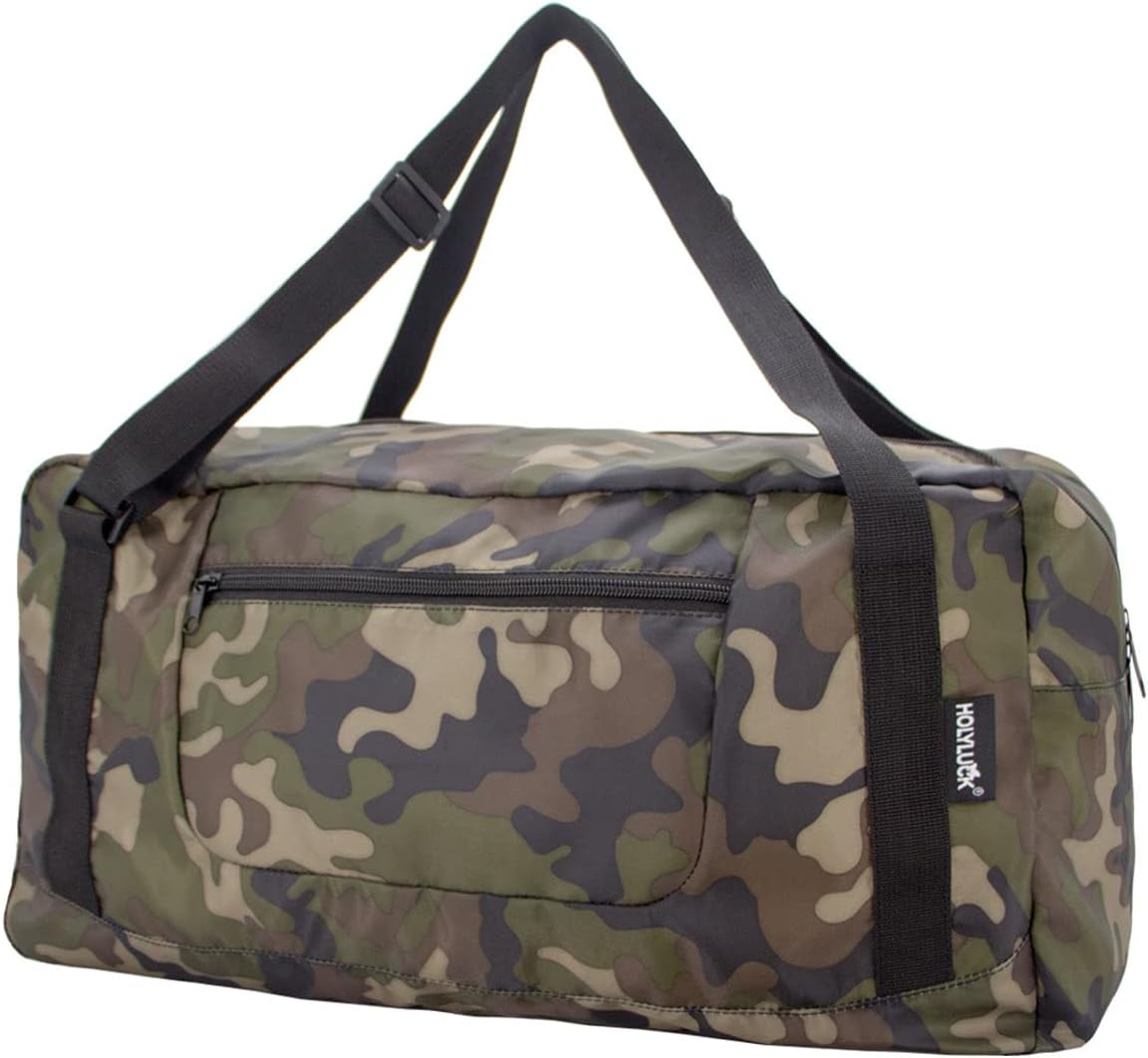Foldable Travel Duffel Bag For Women & Men Luggage Great for Gym - Fluorescent yellow
